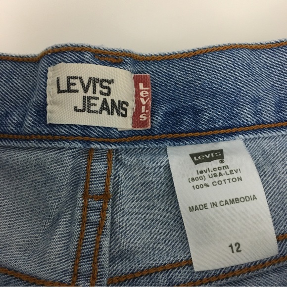 Levi’s 550 Y2K 90’s High Waist Mom Shorts Light Wash Size 12 - Picture 6 of 6